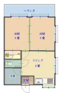 メゾン上沢【2階】の間取り