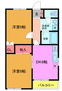 エステート明星【1階】の間取り