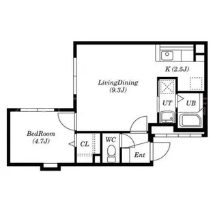 ル・シエル美園【4階】の間取り