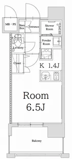 エンクレスト天神GLEE【4階】の間取り