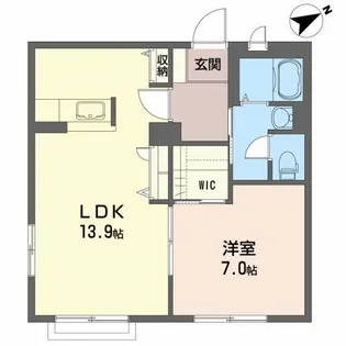 グランシードK【1階】の間取り
