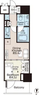 ベルファース森下フォレスト【2階】の間取り