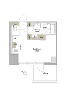 プライムメゾン西新宿【12階】の間取り
