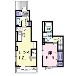 フェアリーII【1階】の間取り