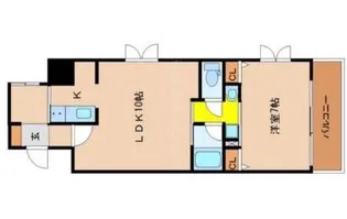 アルテサウスタワー【4階】の間取り