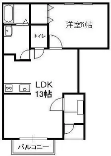プレシャス ガーデンII・D【1階】の間取り