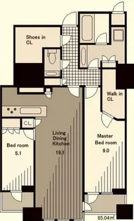 三田ガーデンヒルズ イーストヒル【2階】の間取り