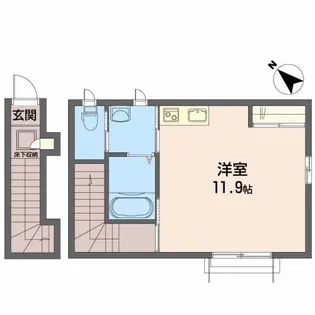 クラヴィエ川内【2階】の間取り