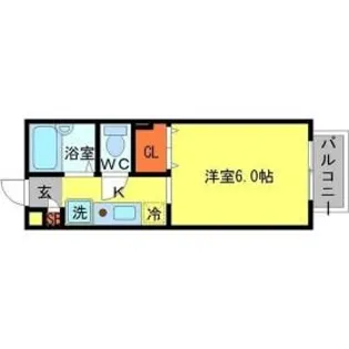エルトベール【1階】の間取り