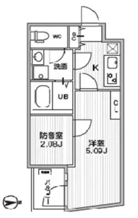 T s Cuore MUSE落合【3階】の間取り