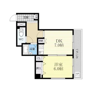 ラスメゾン那古野【5階】の間取り