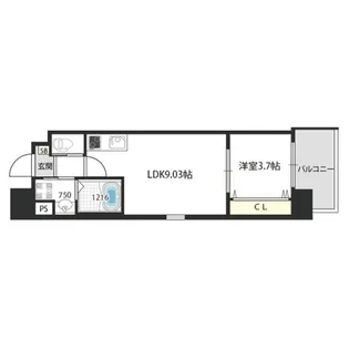 V-ランコントル吹田【9階】の間取り