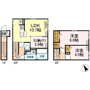 セレスティア柴又IVの間取り