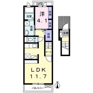 アーバンパレス1号館【2階】の間取り