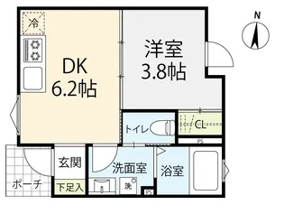 テラス駒沢公園【1階】の間取り