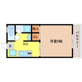 メゾンド・エリカ【3階】の間取り