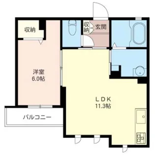 グリシーヌ【2階】の間取り