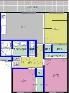 ルネスみなと【3階】の間取り