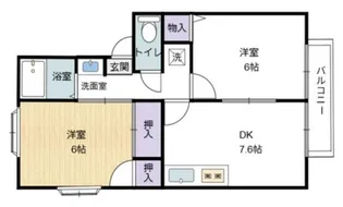 サン・アムール英【2階】の間取り