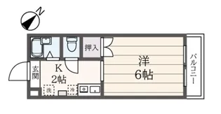 ワンカイヨマンション【3階】の間取り