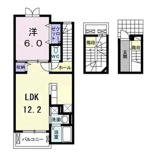 シャトー宮前【3階】の間取り
