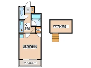 メリーメイトI【1階】の間取り