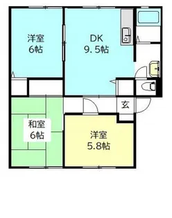 サンビレッジ浜野 B棟【1階】の間取り