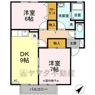 プラセールC【2階】の間取り