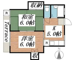 八潮中央ハイツ【1階】の間取り