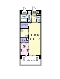 レイクサイド ホシノ I【1階】の間取り