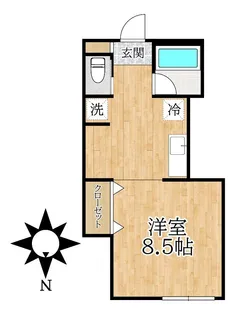 三家第1ビル【4階】の間取り