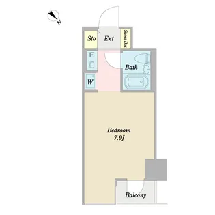 アクシルコート新大橋【10階】の間取り