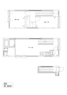 ソルナクレイシア都立大学【3階】の間取り