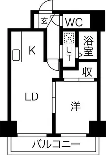 リバーライト菊水【7階】の間取り