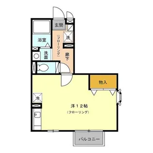 ドミトリー旭【1階】の間取り