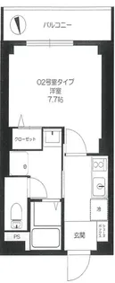 b`CASA Miyamaedaira【2階】の間取り