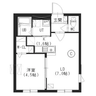 シティレジデンス西町南【4階】の間取り