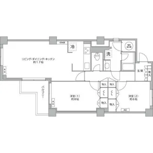 パレロワイヤル南青山【5階】の間取り