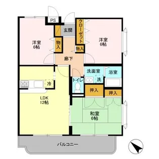 プレシオス【2階】の間取り