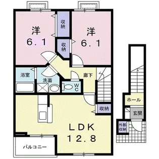 アロマ・フォーレ【2階】の間取り