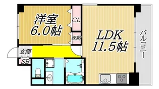 レジーナウエスト武庫之荘【4階】の間取り