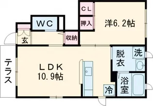 かぐや姫パークA【1階】の間取り