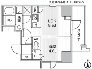 仮)Weave Base -Ueno North【7階】の間取り