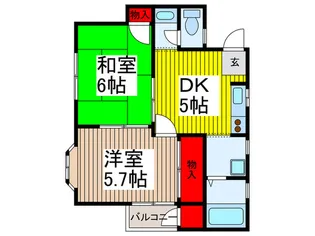 リブ元町【2階】の間取り