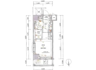 アルテシモフォルテ ARTESSIMOFORTE【6階】の間取り