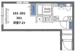 カーサ・スカートラ馬込【3階】の間取り