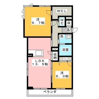 ROYAL YORK IV A棟【3階】の間取り