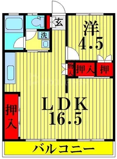 渋谷コート2号館【2階】の間取り