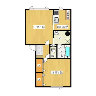 ラテールA【2階】の間取り