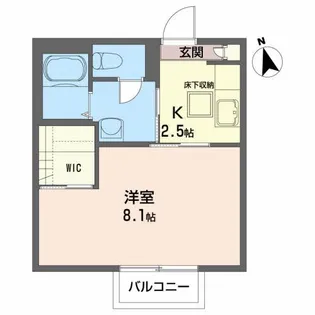 ドミールいつき【1階】の間取り